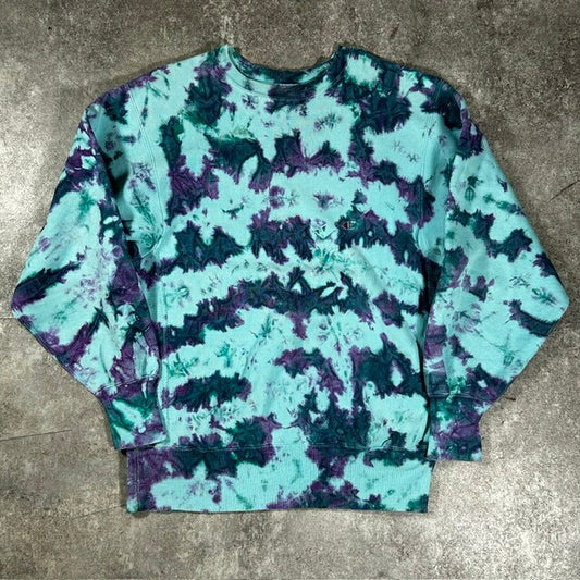 Champion 90s USA Reverse Weave Tie-Dye Sweatshirt Size L
