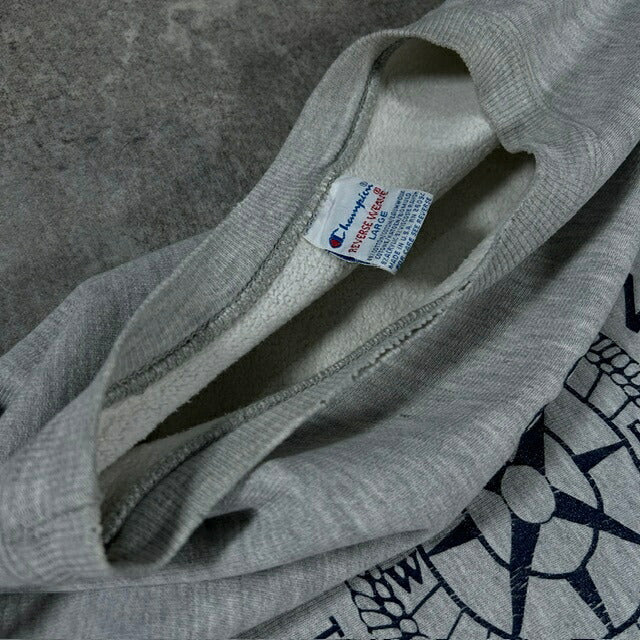 Champion 90s RW OUTWARD BOUND Compass Sweatshirt Gray Size L