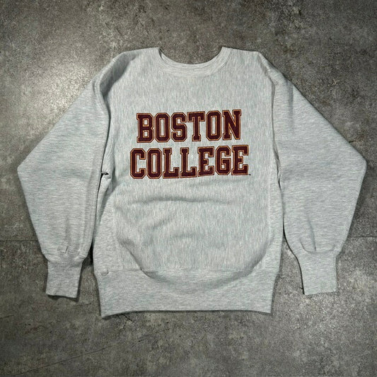 Champion Reverse Weave 90s Boston Sweatshirt Gray Size Small
