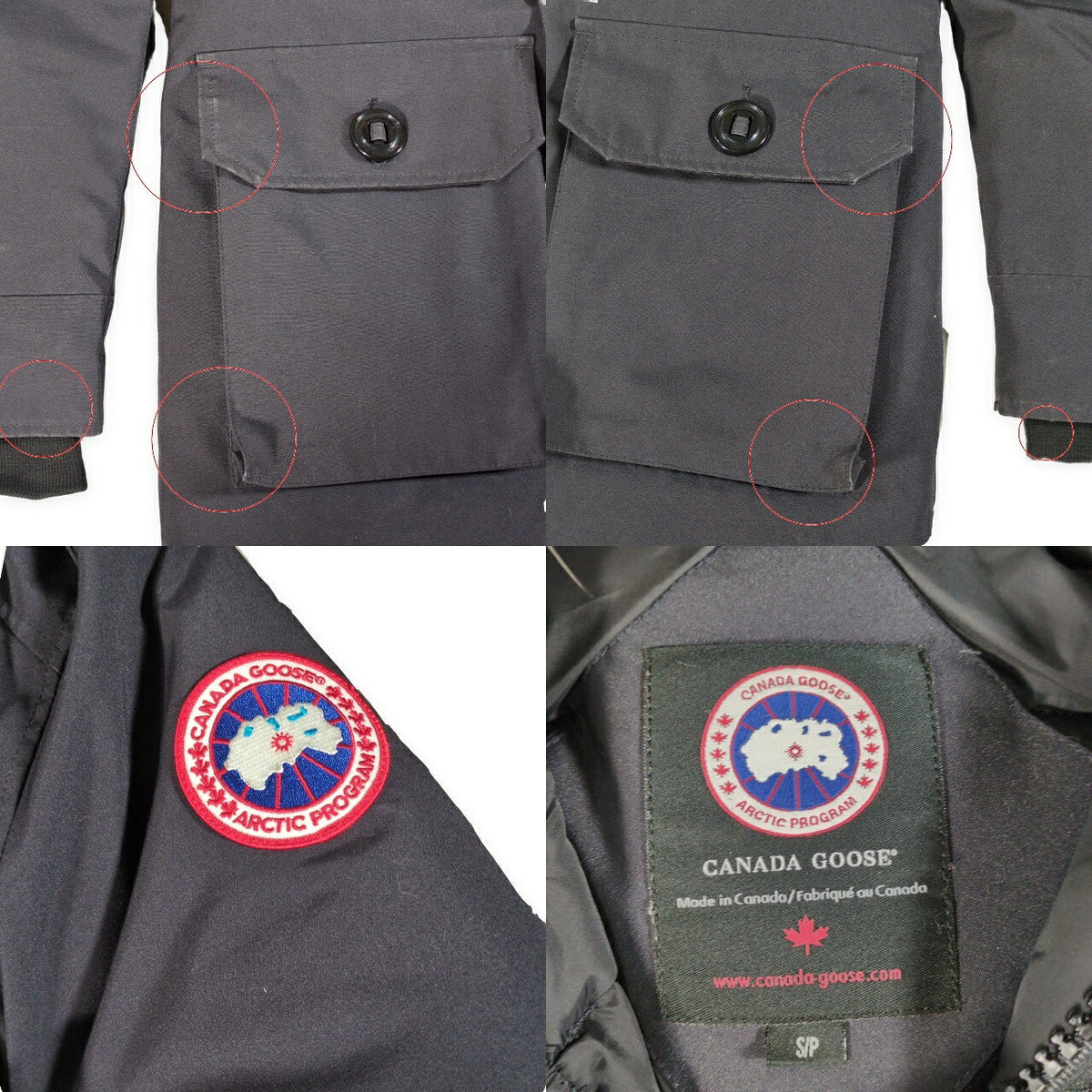 CANADA GOOSE Brookfield Down Hoodie Black Size S