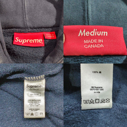 Supreme 18SS Corner Label Hoodie Blue