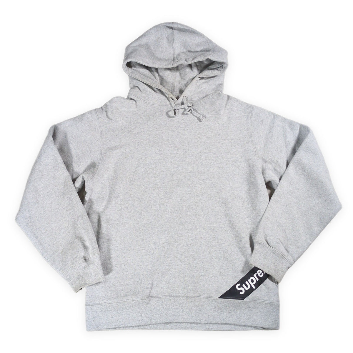 Supreme 18SS Corner Label Hoodie Gray Size L