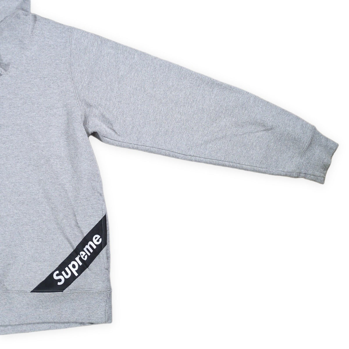 Supreme 18SS Corner Label Hoodie Gray Size L