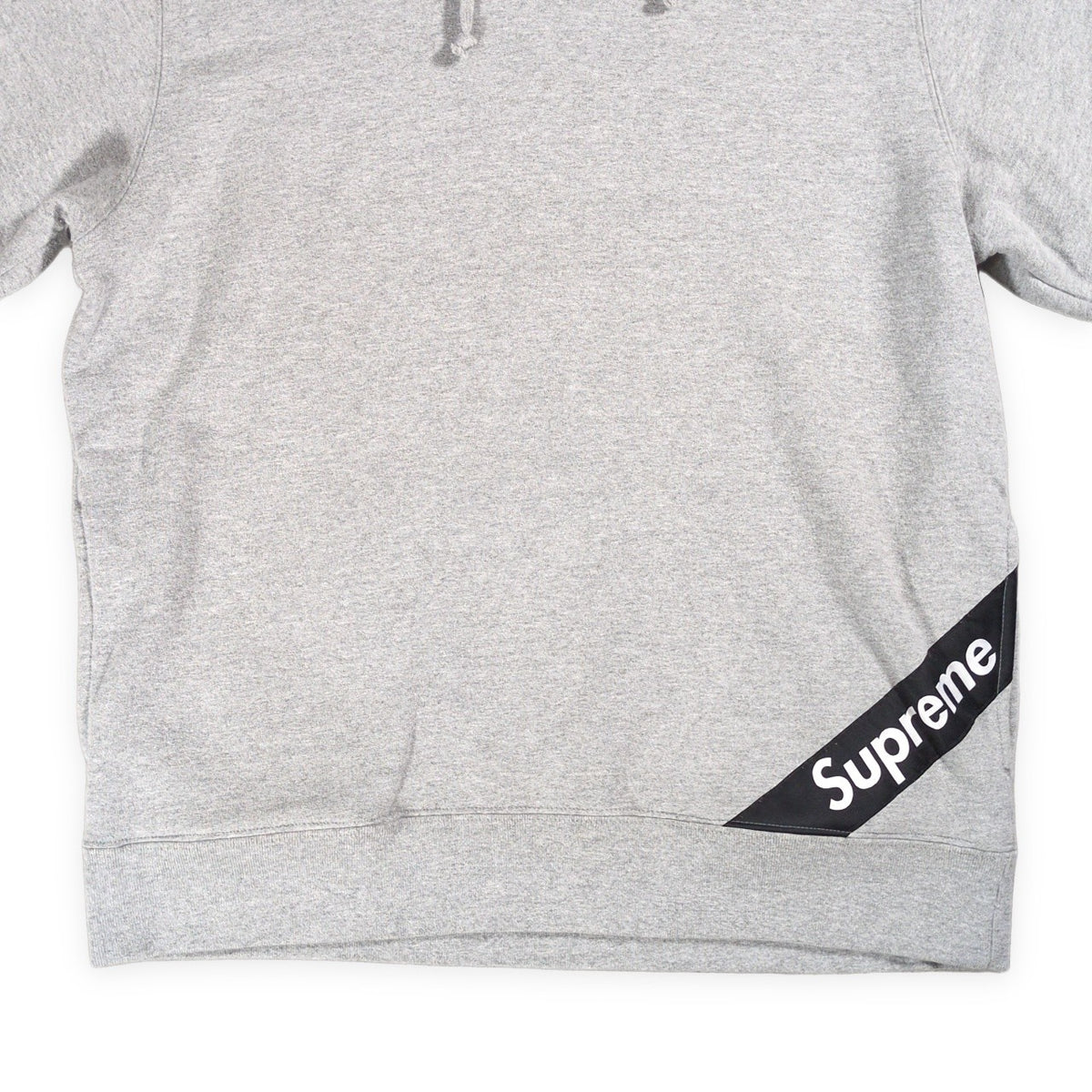 Supreme 18SS Corner Label Hoodie Gray Size L