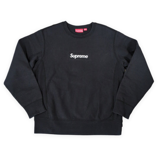 Supreme 18AW Box Logo Crewneck Black Size M
