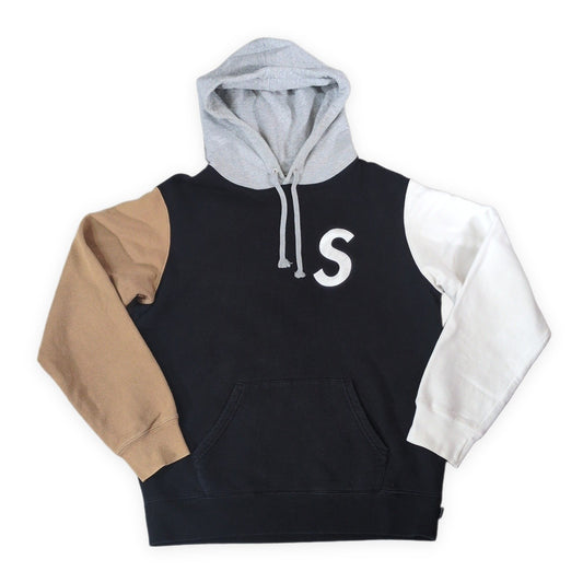 Supreme 19SS S Logo Colorblocked Hoodie Multi Size M