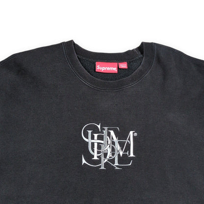 Supreme 22SS Overlap Crewneck Sweatshirt Black Size L