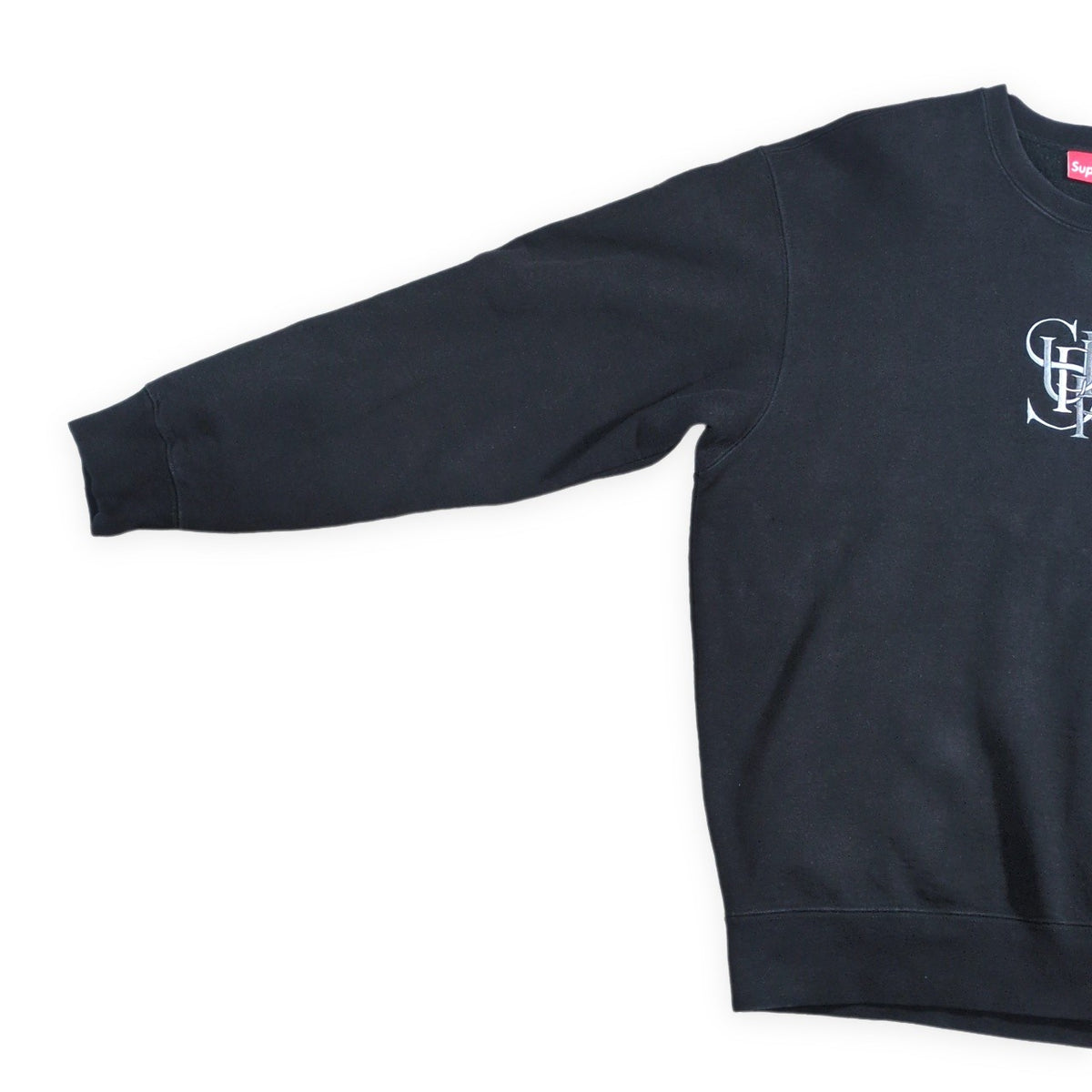 Supreme 22SS Overlap Crewneck Sweatshirt Black Size L