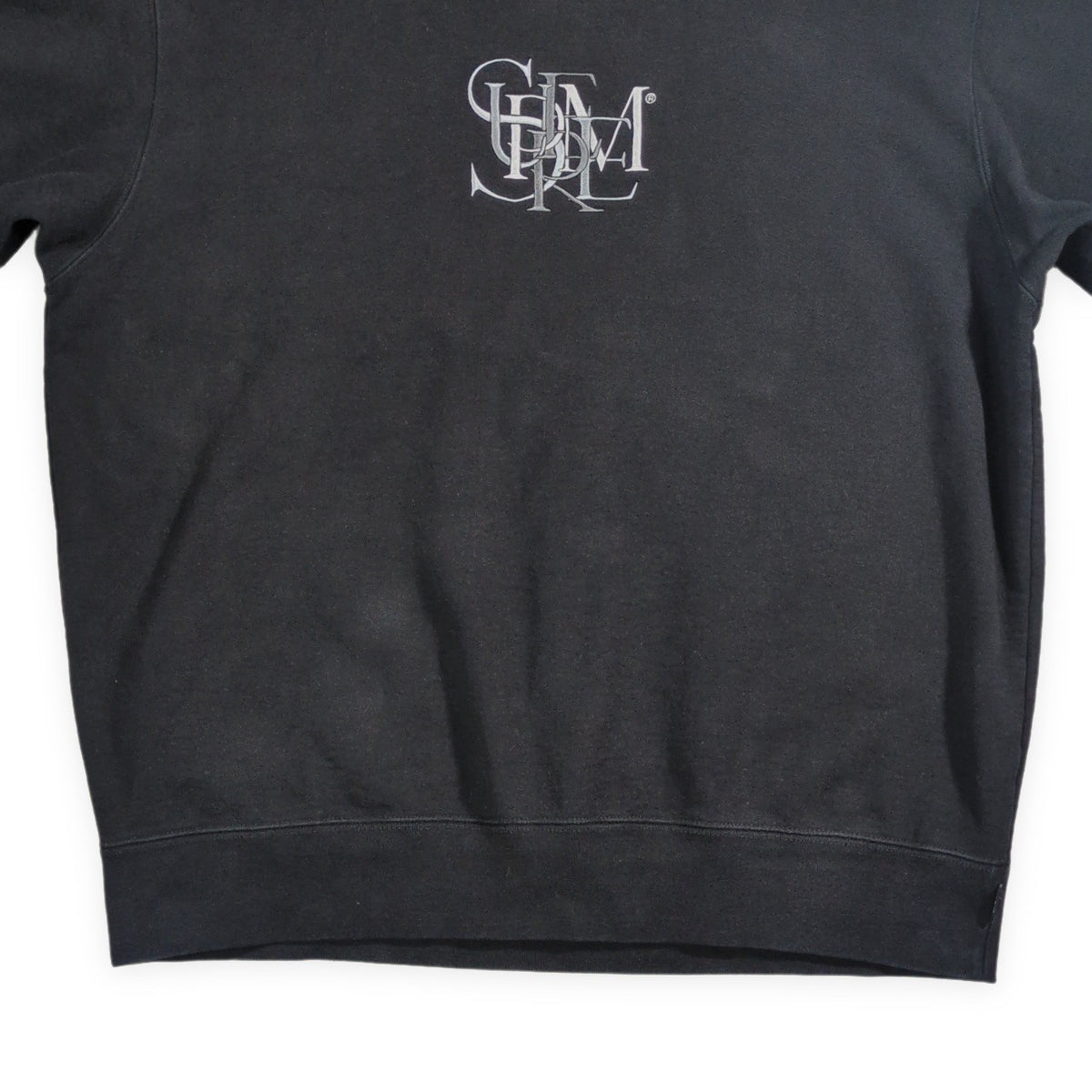 Supreme 22SS Overlap Crewneck Sweatshirt Black Size L