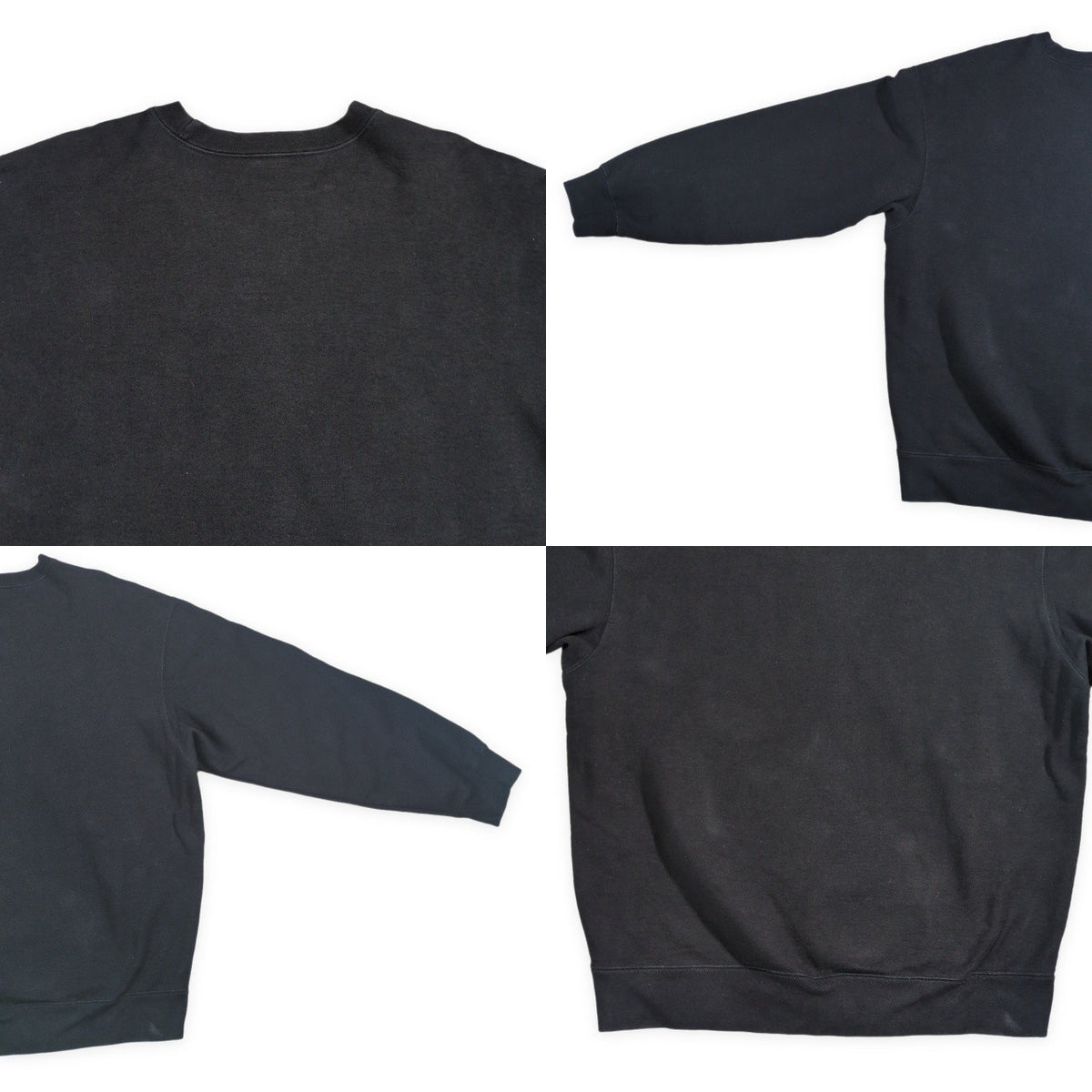 Supreme 22SS Overlap Crewneck Sweatshirt Black Size L