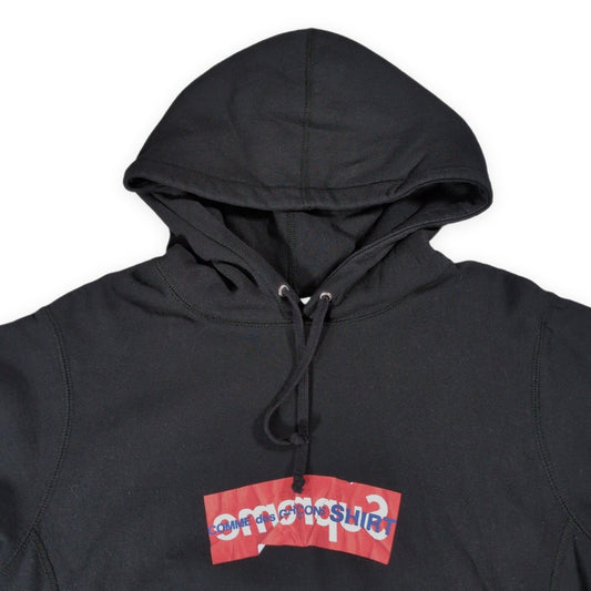 Supreme CDG SHIRT Box Logo Hoodie Black Size L