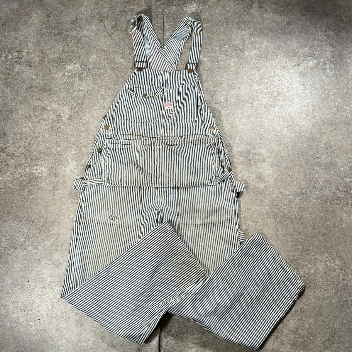 Carhartt 40s Vintage Hickory Double Knee Overalls Jeans