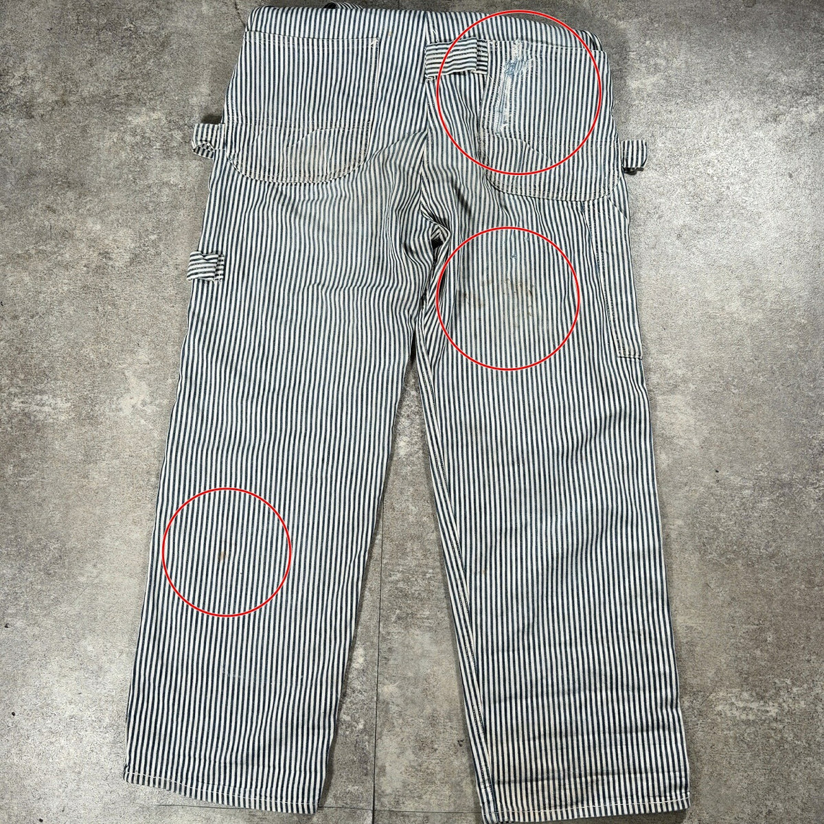 Carhartt 40s Vintage Hickory Double Knee Overalls Jeans