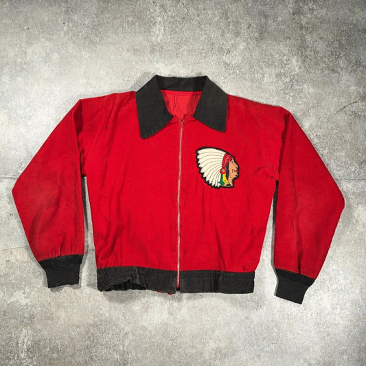 ITTK 50s/60s Vintage Corduroy Indian Head Jacket Red