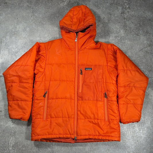 Patagonia 00s Orange DAS Parka Insulated Jacket Size M