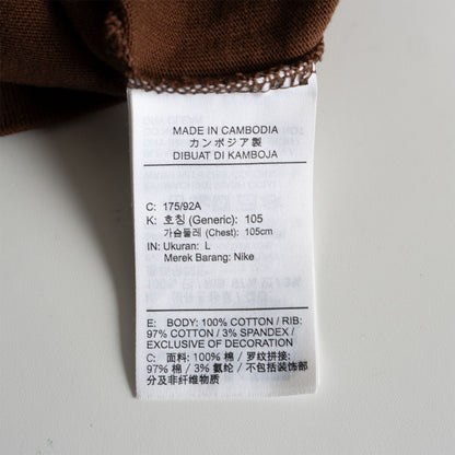 Nike AS U NRG BH SS TEE CACAO WOW DM1286-259 Size L