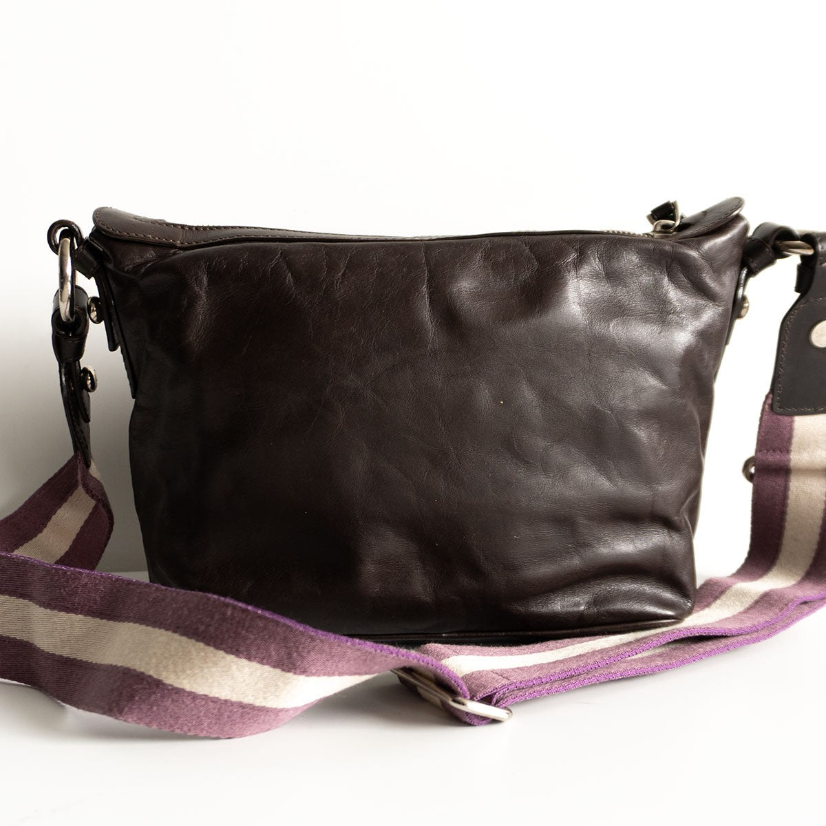 Bally Leather Shoulder Bag Brown