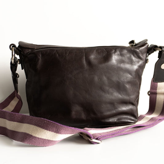 Bally Leather Shoulder Bag Brown