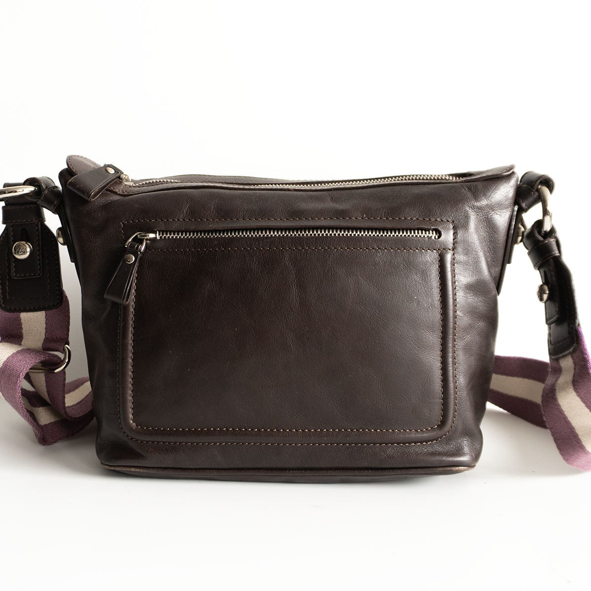 Bally Leather Shoulder Bag Brown