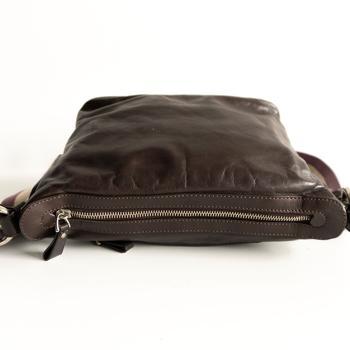 Bally Leather Shoulder Bag Brown