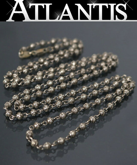 CHROME HEARTS Tiny Beads Silver Necklace Size ONE SIZE