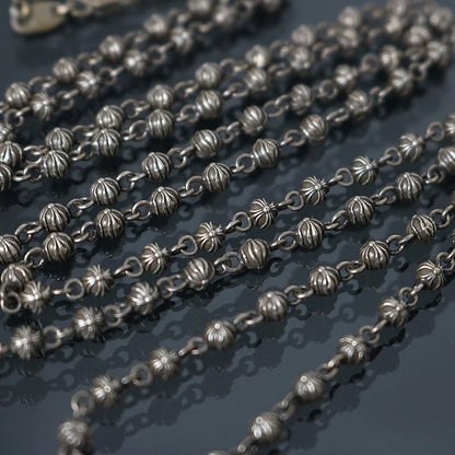 CHROME HEARTS Tiny Beads Silver Necklace Size ONE SIZE