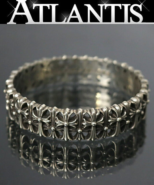 CHROME HEARTS SV925 Cemetery Bangle Silver Size ONE SIZE
