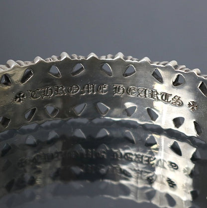 CHROME HEARTS SV925 Cemetery Bangle Silver Size ONE SIZE