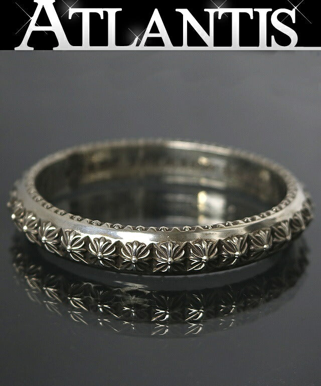 CHROME HEARTS Beat Punk Silver Bangle Bracelet Size ONE SIZE