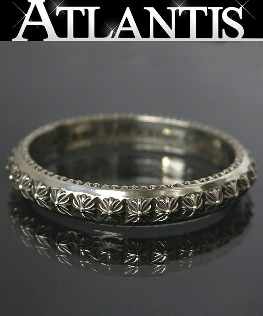 CHROME HEARTS Beat Punk Silver Bangle Bracelet Size ONE SIZE