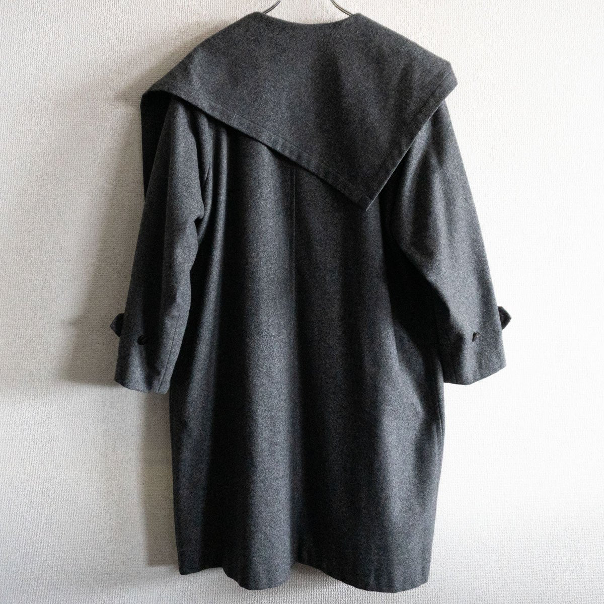 Comme des Garcons Tricot 80S Wool wrap coat Gray Size XL