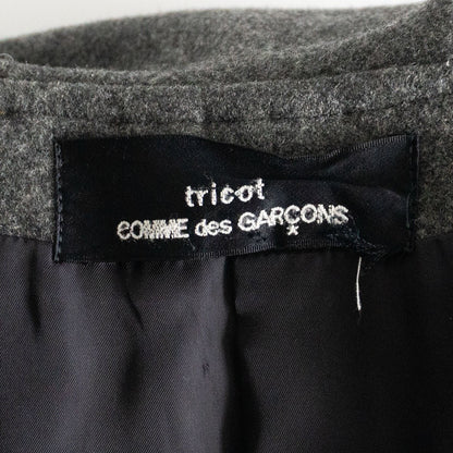 Comme des Garcons Tricot 80S Wool wrap coat Gray Size XL