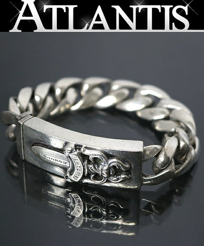 CHROME HEARTS Dagger ID Classic Link Bracelet Size ONE SIZE