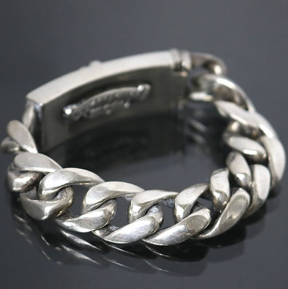 CHROME HEARTS Dagger ID Classic Link Bracelet Size ONE SIZE