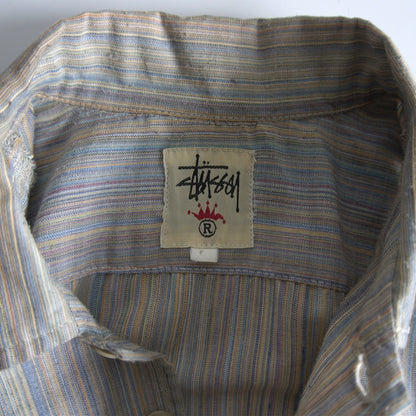 Stussy 90S Short-sleeve striped shirt Size L