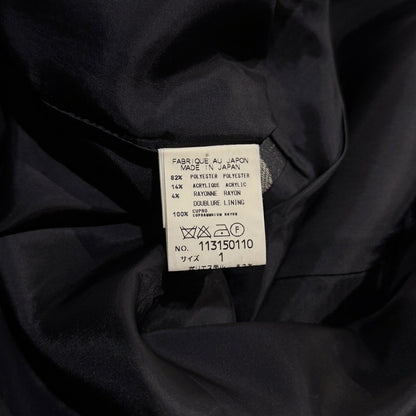 KEITA MARUYAMA Feather Embroidered Midi Skirt Black Size 1