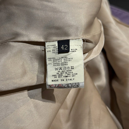 ETRO All-Over Floral Wool Nylon Jacket Pink Size 42