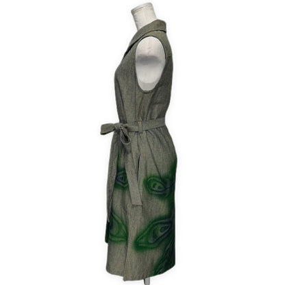 YOKANG DOSEA Denim Botanical Dress