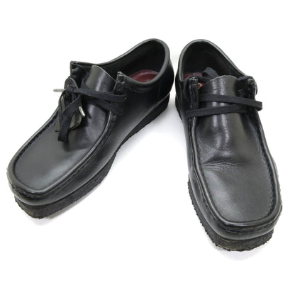 Clarks Wallabee Moccasin Shoes Black Loafers Size UK7