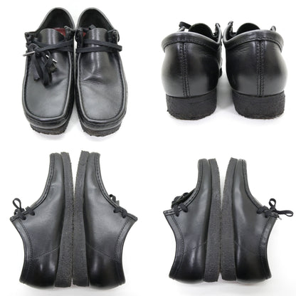 Clarks Wallabee Moccasin Shoes Black Loafers Size UK7