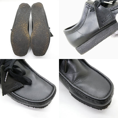 Clarks Wallabee Moccasin Shoes Black Loafers Size UK7