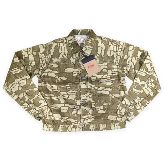 EVISU Lot.1213 Ishigaki Camo 1st Type Jacket Khaki Size 40