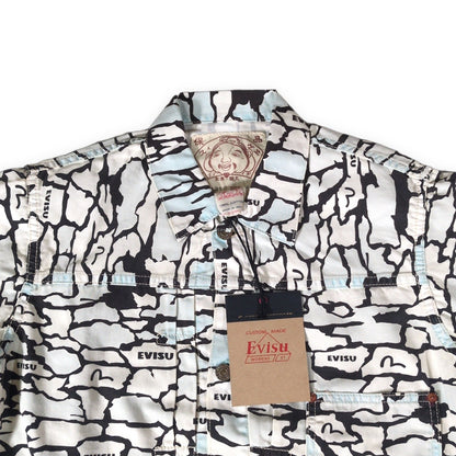 EVISU Lot.1213 Ishigaki Camo 1st Type Jacket White Size 40