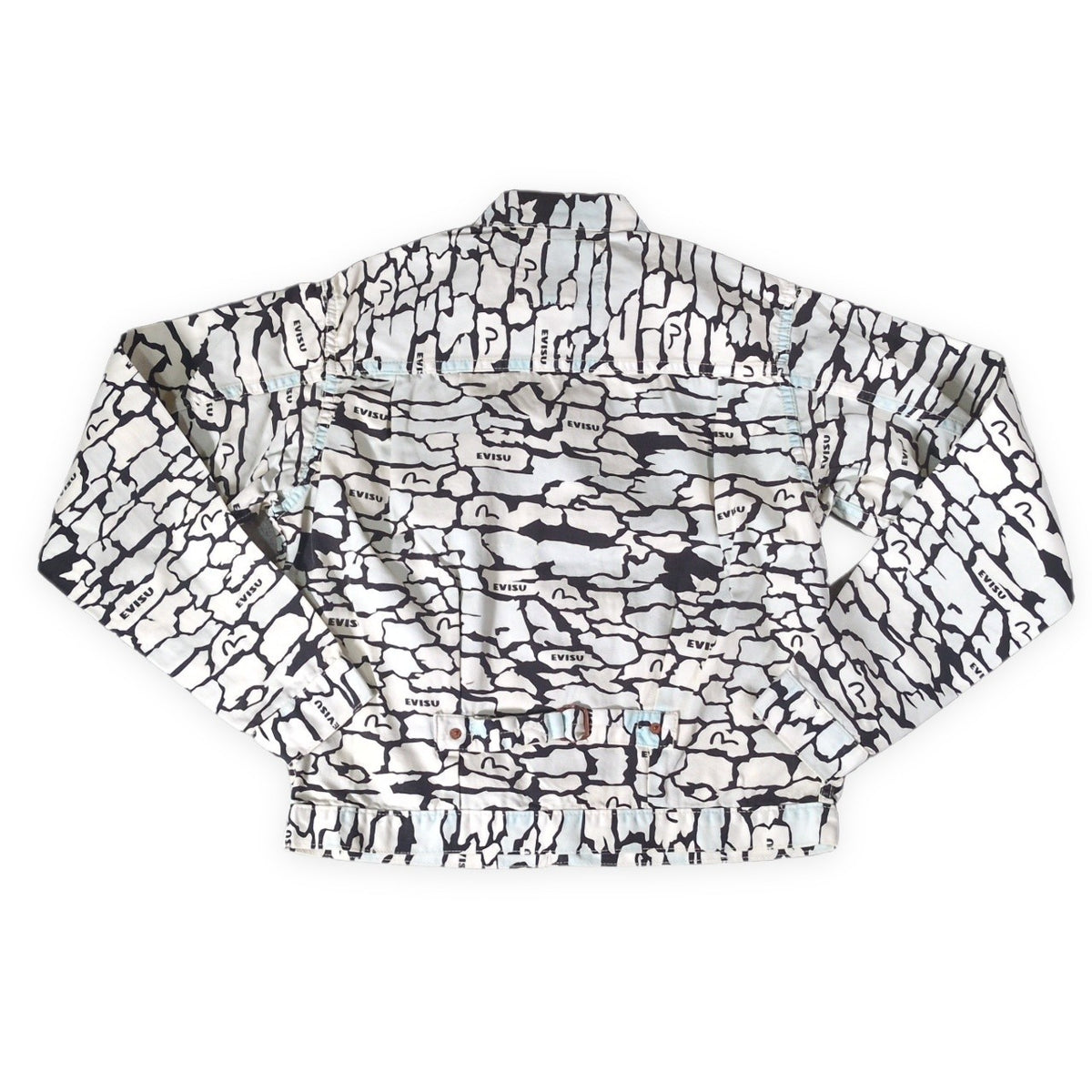 EVISU Lot.1213 Ishigaki Camo 1st Type Jacket White Size 40