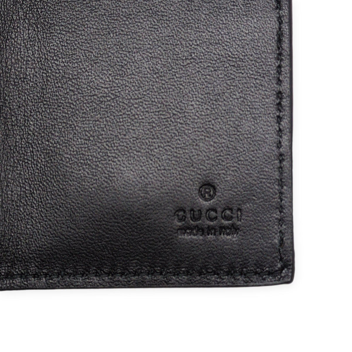 GUCCI GG Emblem 6-Ring Key Case Black Bag