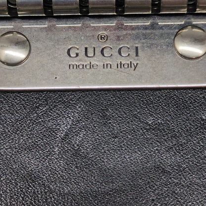 GUCCI GG Emblem 6-Ring Key Case Black Bag