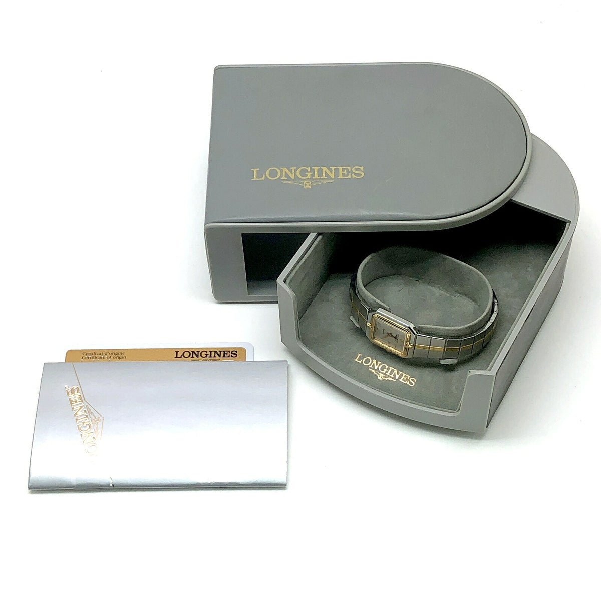 LONGINES Flagship Quartz Square Gold Multi