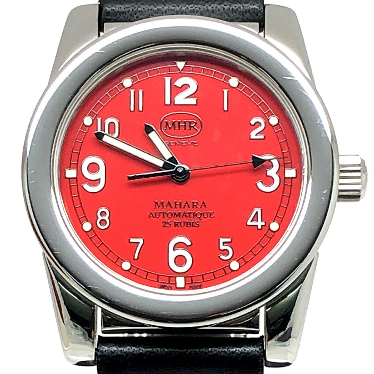 MAHARA Red Devil Swiss Automatic Watch 1993 Belt