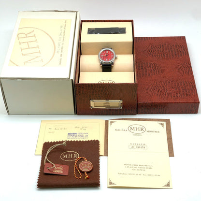 MAHARA Red Devil Swiss Automatic Watch 1993 Belt