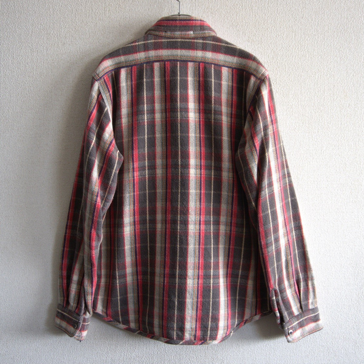 NIGEL CABOURN Reversible Heavy Flannel Check/Border Size M